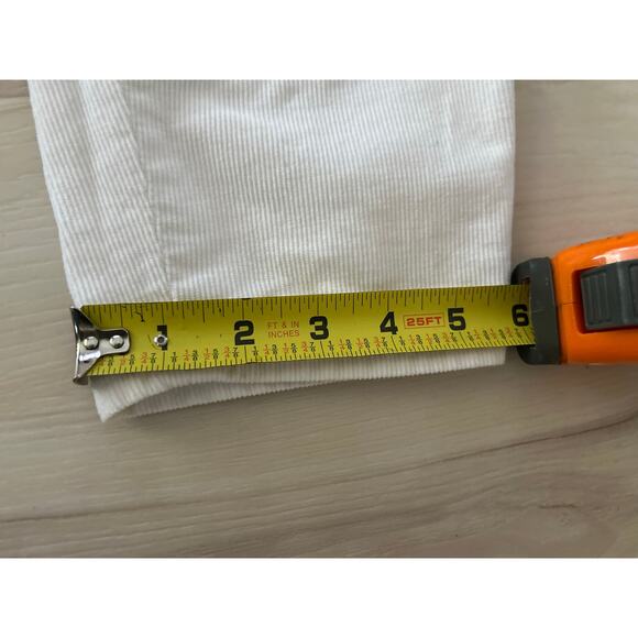 J.Crew Stretch White Corduroy Pants Women 31 Slim Fit Ankle Casual Preppy - Picture 7 of 9